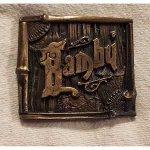 1975 Bamby Belt Buckle Capt. Hawk Sky Patrol & Novelty Co.